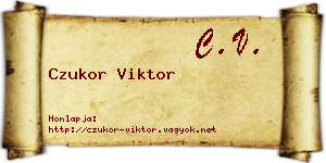 Czukor Viktor névjegykártya
